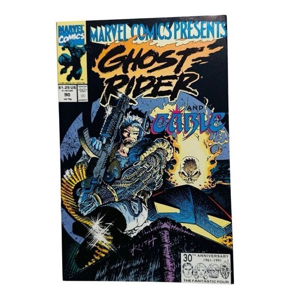 Marvel Comics Presents #90 1991 Ghost Rider, Cable, Wolverine VF+/NM - Picture 1 of 5